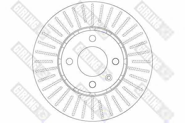 Girling 6062521 Front brake disc ventilated 6062521: Buy near me in Poland at 2407.PL - Good price!