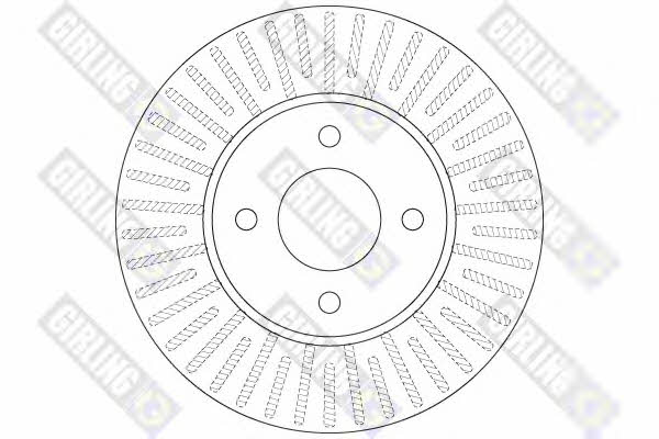 Girling 6064301 Front brake disc ventilated 6064301: Buy near me in Poland at 2407.PL - Good price!