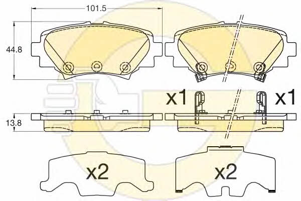 Girling 6135937 Brake Pad Set, disc brake 6135937: Buy near me in Poland at 2407.PL - Good price!