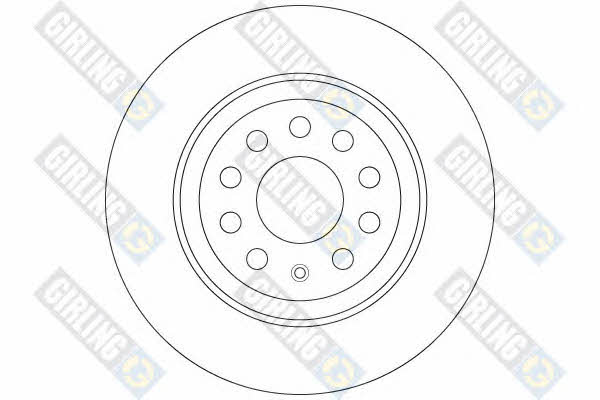 Girling 6065044 Rear brake disc, non-ventilated 6065044: Buy near me in Poland at 2407.PL - Good price!