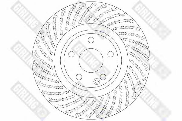 Girling 6066311 Front brake disc ventilated 6066311: Buy near me in Poland at 2407.PL - Good price!
