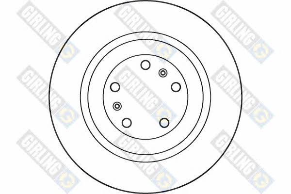 Girling 6049025 Rear ventilated brake disc 6049025: Buy near me in Poland at 2407.PL - Good price!