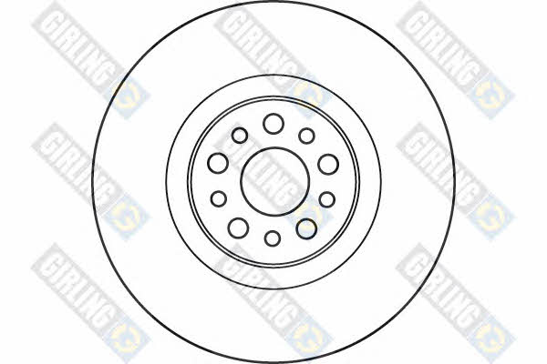 Girling 6049045 Тормозной диск передний вентилируемый 6049045: Отличная цена - Купить в Польше на 2407.PL!