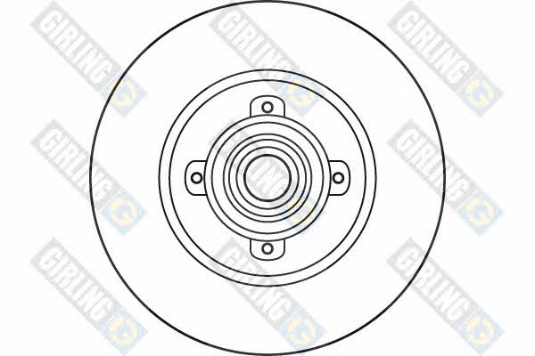 Girling 6060426 Rear brake disc, non-ventilated 6060426: Buy near me at 2407.PL in Poland at an Affordable price!