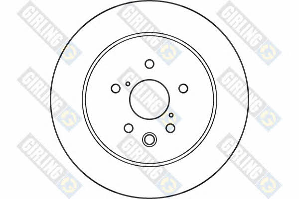Girling 6060632 Rear ventilated brake disc 6060632: Buy near me in Poland at 2407.PL - Good price!