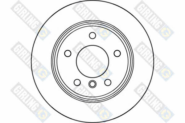 Girling 6061064 Rear brake disc, non-ventilated 6061064: Buy near me in Poland at 2407.PL - Good price!