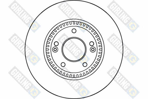 Girling 6061085 Front brake disc ventilated 6061085: Buy near me in Poland at 2407.PL - Good price!
