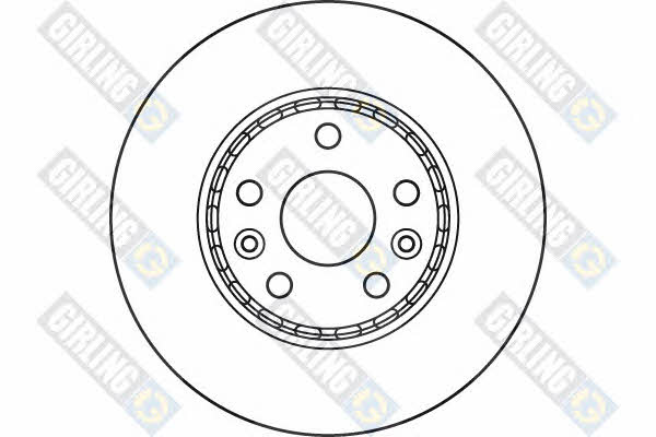 Girling 6061101 Front brake disc ventilated 6061101: Buy near me in Poland at 2407.PL - Good price!