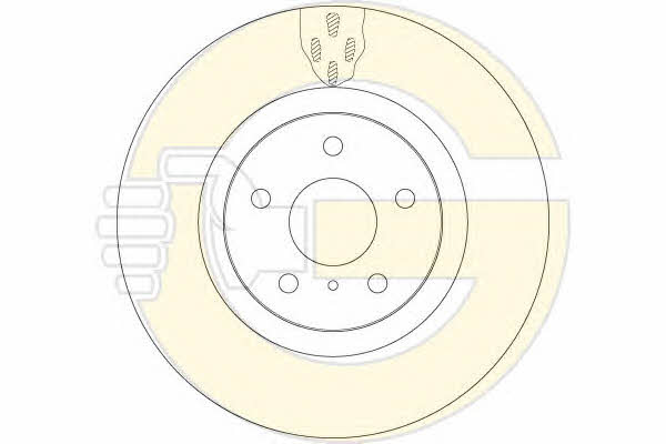 Girling 6064801 Front brake disc ventilated 6064801: Buy near me in Poland at 2407.PL - Good price!