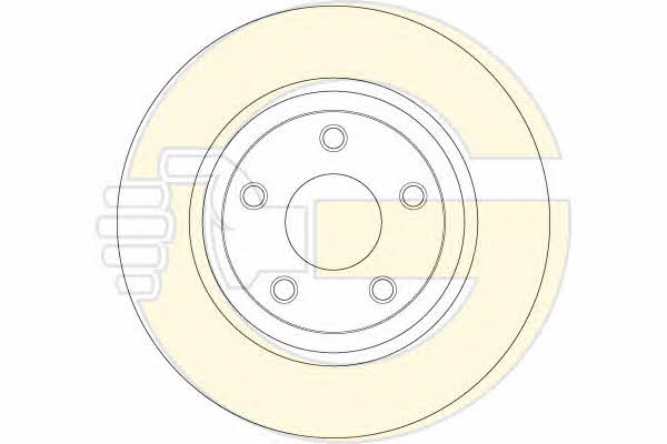 Girling 6064924 Rear brake disc, non-ventilated 6064924: Buy near me in Poland at 2407.PL - Good price!