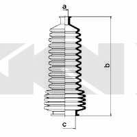 Tie rod boot, set GKN-Spidan 83828