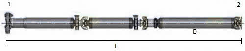 GKN-Spidan 28149 Propeller shaft 28149: Buy near me in Poland at 2407.PL - Good price!