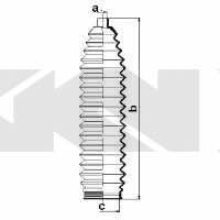 Osłona przeciwpyłowa drążka kierownicy, komplet GKN-Spidan 83992