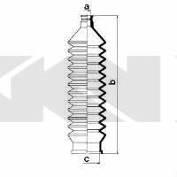 Osłona przeciwpyłowa drążka kierownicy, komplet GKN-Spidan 83559