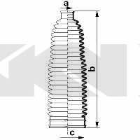 Osłona przeciwpyłowa drążka kierownicy, komplet GKN-Spidan 84084