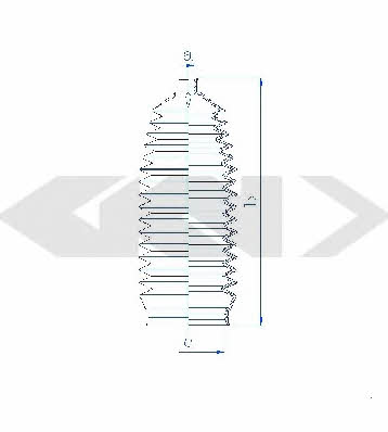 Zahnstangenschutzhülle, Satz GKN-Spidan 84148