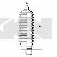 Tie rod boot, set GKN-Spidan 83854
