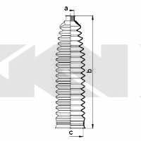 Osłona przeciwpyłowa drążka kierownicy, komplet GKN-Spidan 84072