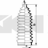 Tie rod boot, set GKN-Spidan 83909