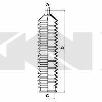 Tie rod boot, set GKN-Spidan 83919