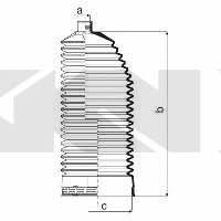 Пильник рульової тяги, комплект GKN-Spidan 84047
