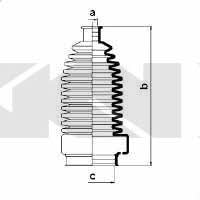 Tie rod boot, set GKN-Spidan 83920