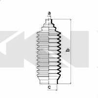 Пыльник рулевой тяги, комплект GKN-Spidan 83692