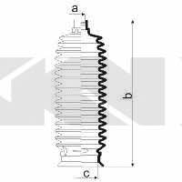 Tie rod boot, set GKN-Spidan 84038