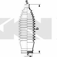 Osłona przeciwpyłowa drążka kierownicy, komplet GKN-Spidan 84045