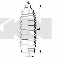 Osłona przeciwpyłowa drążka kierownicy, komplet GKN-Spidan 84087