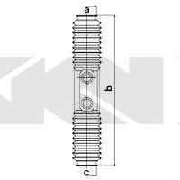 Osłona przeciwpyłowa drążka kierownicy, komplet GKN-Spidan 83591