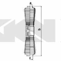 Osłona przeciwpyłowa drążka kierownicy, komplet GKN-Spidan 83651