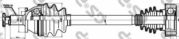 GSP 203063 Drive shaft 203063: Buy near me in Poland at 2407.PL - Good price!