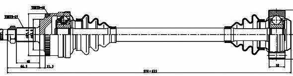GSP 205004 Drive shaft 205004: Buy near me in Poland at 2407.PL - Good price!