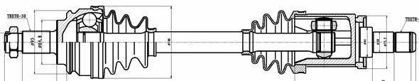 GSP 205029 Drive shaft 205029: Buy near me in Poland at 2407.PL - Good price!