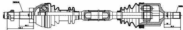 GSP 210013 Drive shaft 210013: Buy near me in Poland at 2407.PL - Good price!