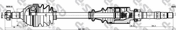 GSP 210015 Drive shaft 210015: Buy near me in Poland at 2407.PL - Good price!