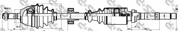 GSP 210017 Drive shaft 210017: Buy near me in Poland at 2407.PL - Good price!