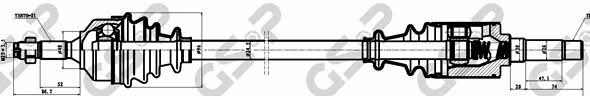 GSP 210031 Drive shaft 210031: Buy near me in Poland at 2407.PL - Good price!