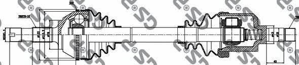 GSP 210033 Drive shaft 210033: Buy near me in Poland at 2407.PL - Good price!