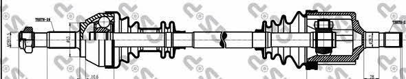 GSP 210034 Drive shaft 210034: Buy near me in Poland at 2407.PL - Good price!
