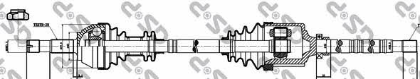 GSP 210068 Drive shaft 210068: Buy near me in Poland at 2407.PL - Good price!