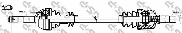 GSP 210102 Drive shaft 210102: Buy near me at 2407.PL in Poland at an Affordable price!