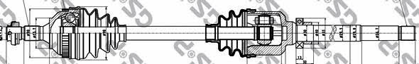 GSP 210193 Drive shaft 210193: Buy near me in Poland at 2407.PL - Good price!
