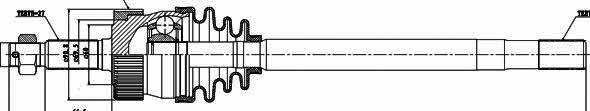 GSP 216003 Drive shaft 216003: Buy near me in Poland at 2407.PL - Good price!