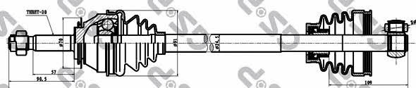 GSP 217016 Drive shaft 217016: Buy near me in Poland at 2407.PL - Good price!