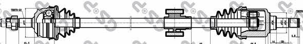 GSP 217025 Drive shaft 217025: Buy near me in Poland at 2407.PL - Good price!