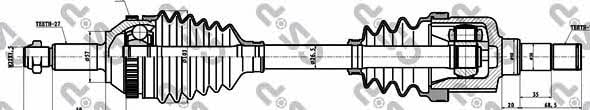 GSP 218002 Drive shaft 218002: Buy near me in Poland at 2407.PL - Good price!