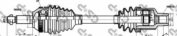 GSP 218004 Drive shaft 218004: Buy near me in Poland at 2407.PL - Good price!