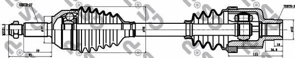 GSP 218005 Drive shaft 218005: Buy near me at 2407.PL in Poland at an Affordable price!